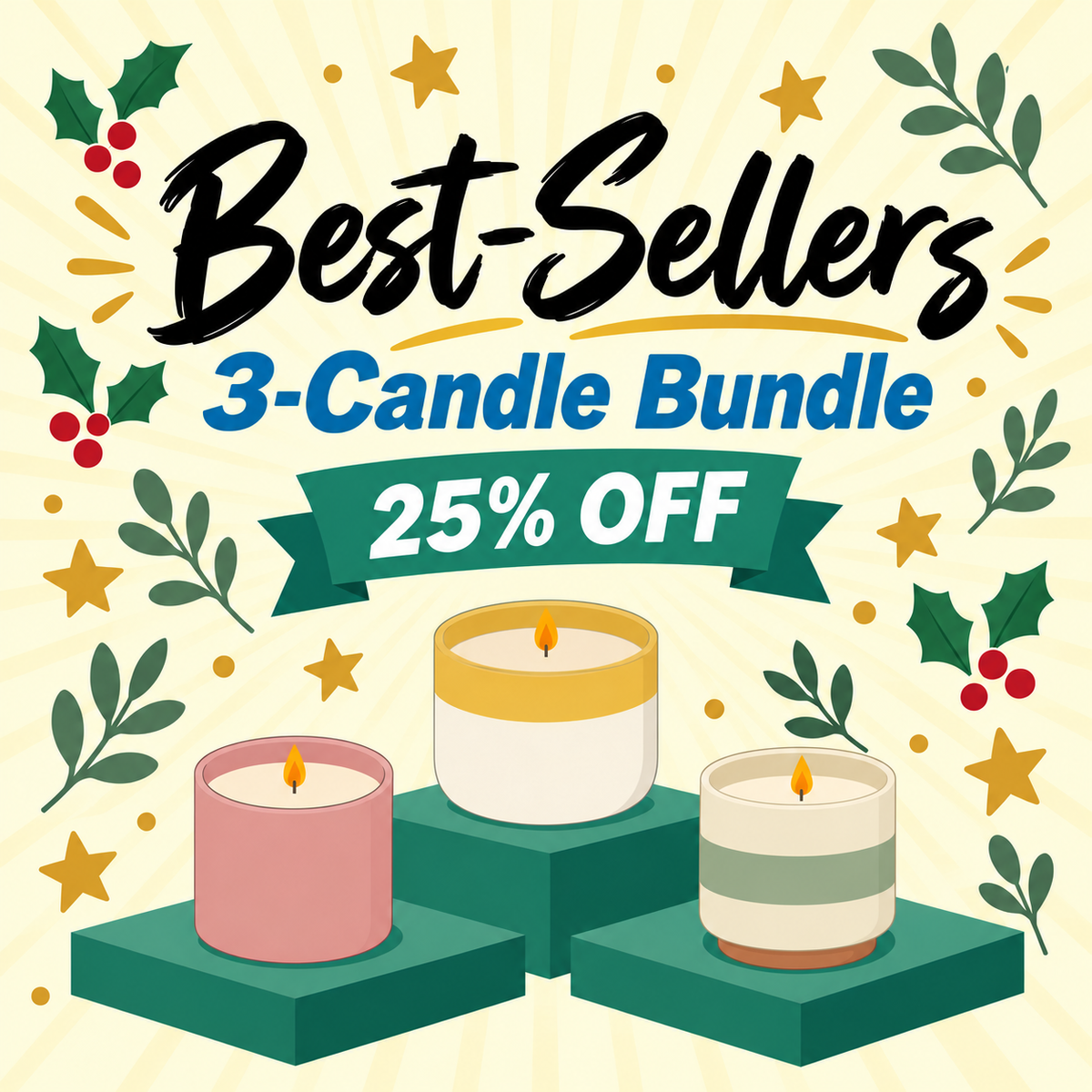 Best-Sellers 🌟 3-Candle Bundle