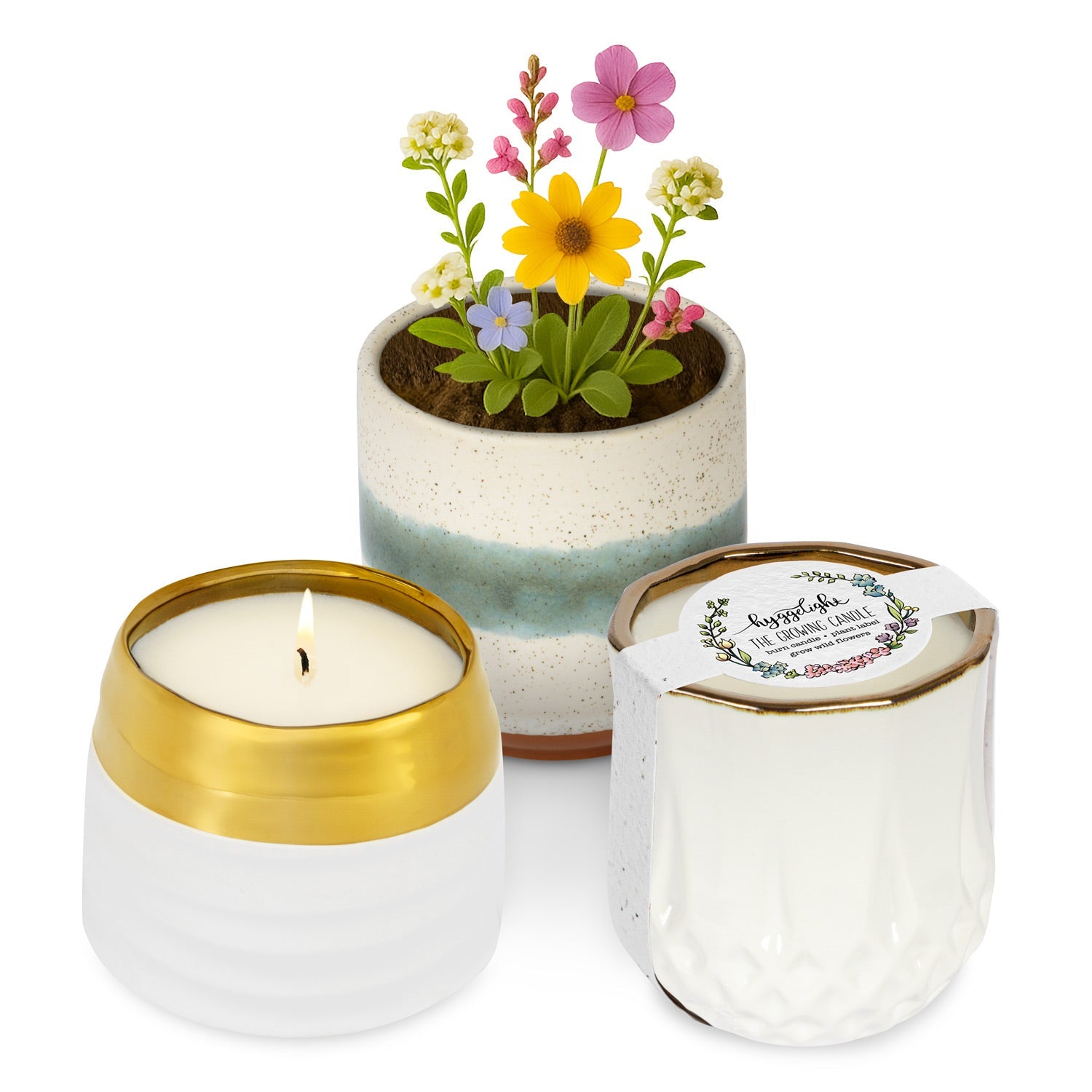 Best Sellers Candle Bundle – 3 Growing Candles