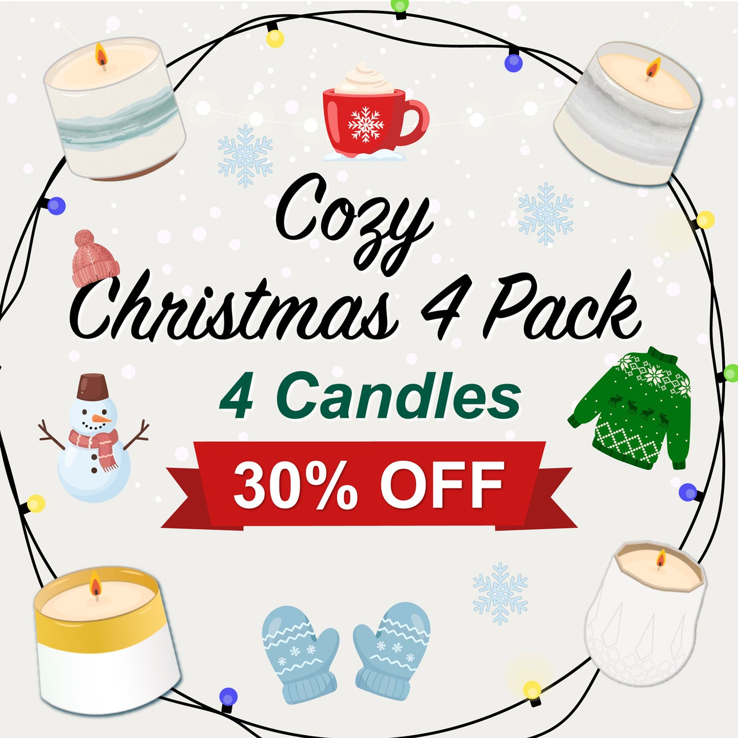 Cozy Christmas Signature 4 Pack