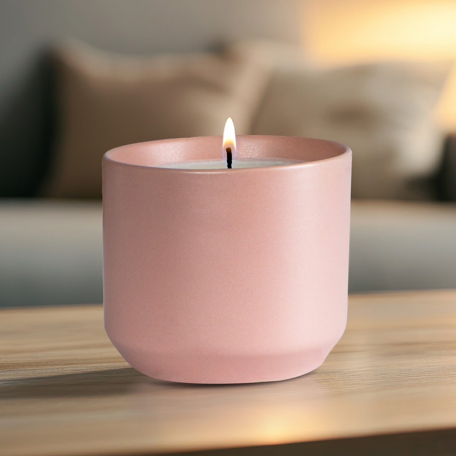 Adelyn Growing Candle – Pink Ceramic Candle with Plantable Seed