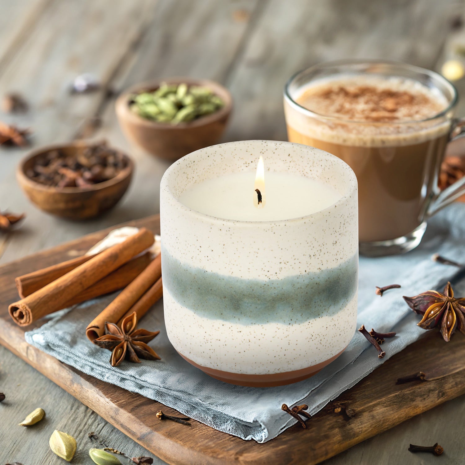 Edith Growing Candle – Sage Green Ceramic Candle with Plantable