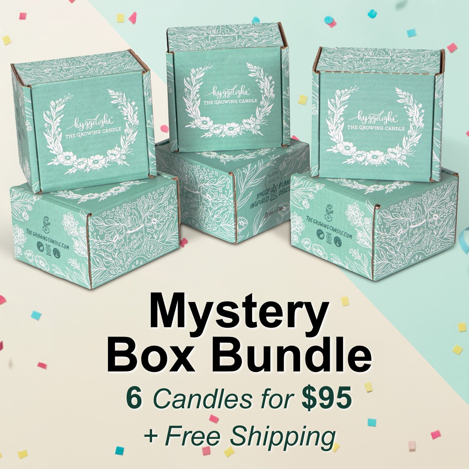 6 Candles for $95 and Free Shipping