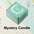 Mystery candle box with decorative elements on a colorful background