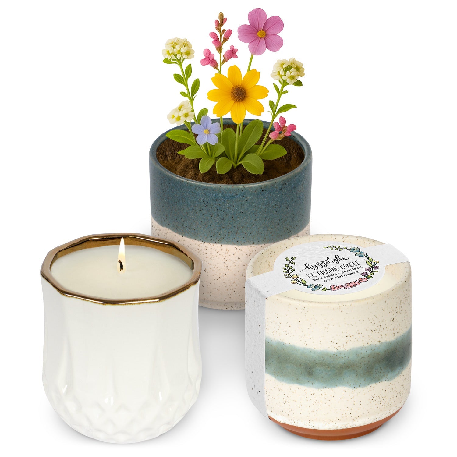 Spring Candle Bundle – 3 Growing Candles